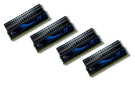 G.SKILL F3-12800CL6Q-8GBPI （DDR3-1600 CL6 2GB×4）
