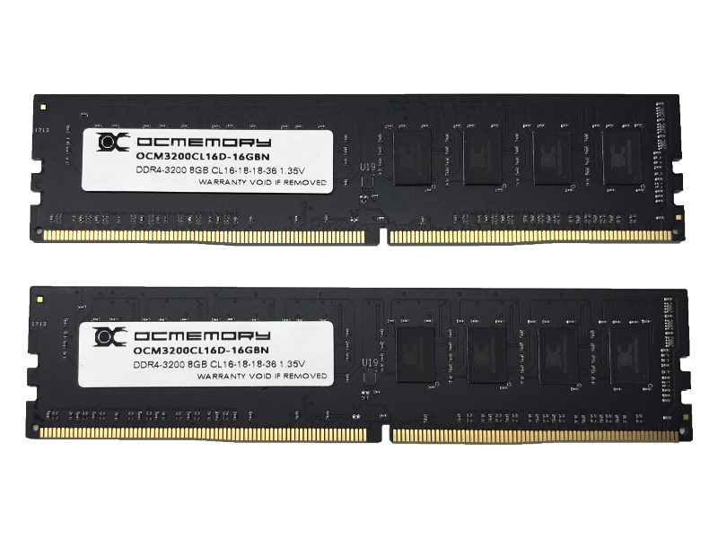 OCM3200CL16D-16GBN （DDR4-3200 CL16 8GB×2）