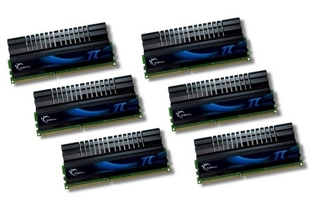 G.SKILL F3-12800CL6T2-12GBPIS （DDR3-1600 CL6 2GB×6）