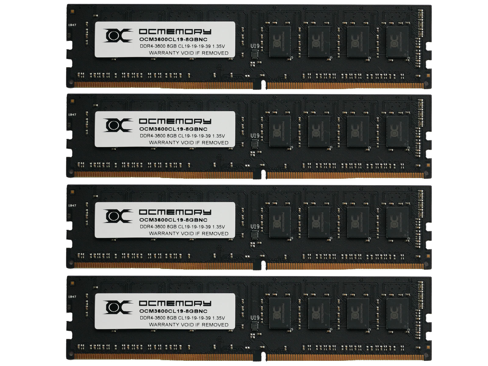 OCM3600CL19Q-32GBNC （DDR4-3600 CL19 8GB×4）