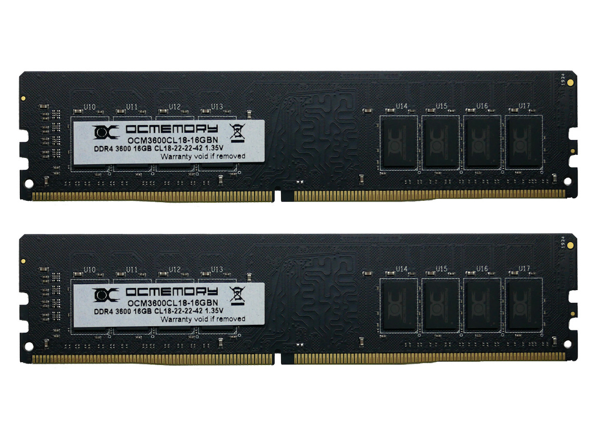OCM3600CL18D-32GBN （DDR4-3600 CL18 16GB×2）