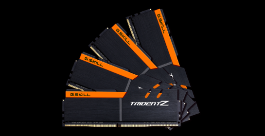 G.Skill F4-3200C16Q-32GTZKO (DDR4-3200 CL16 8GB×4)