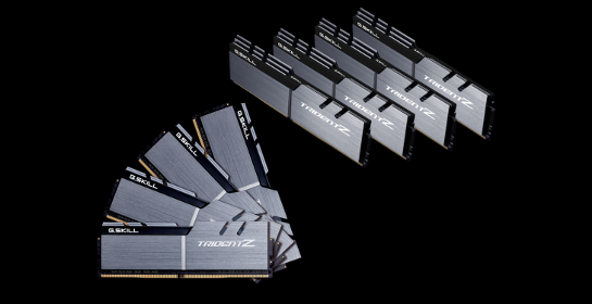 G.Skill F4-3200C16Q2-64GTZSK (DDR4-3200 CL16 8GB×8)