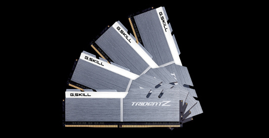 G.Skill F4-4000C18Q-32GTZSW (DDR4-4000 CL18 8GB×4)