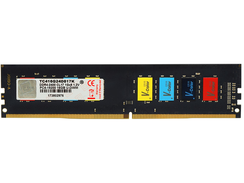 V-Color TC416G24D817K （DDR4-2400 16GB×2）